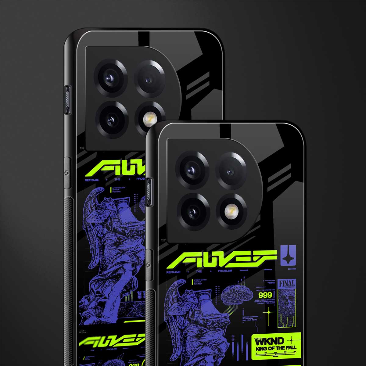 the weeknd back phone cover | glass case for oneplus 11