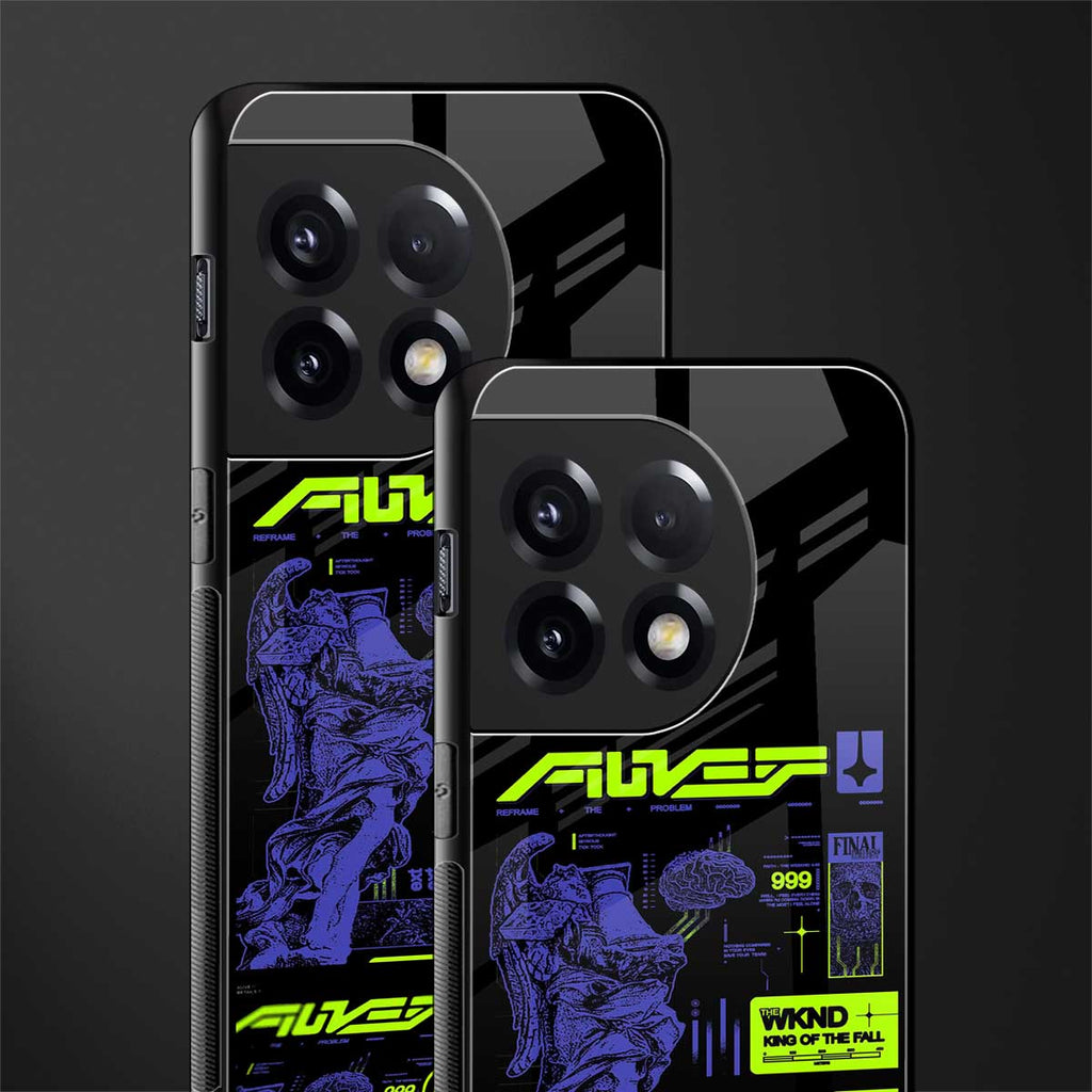 the weeknd back phone cover | glass case for oneplus 11r