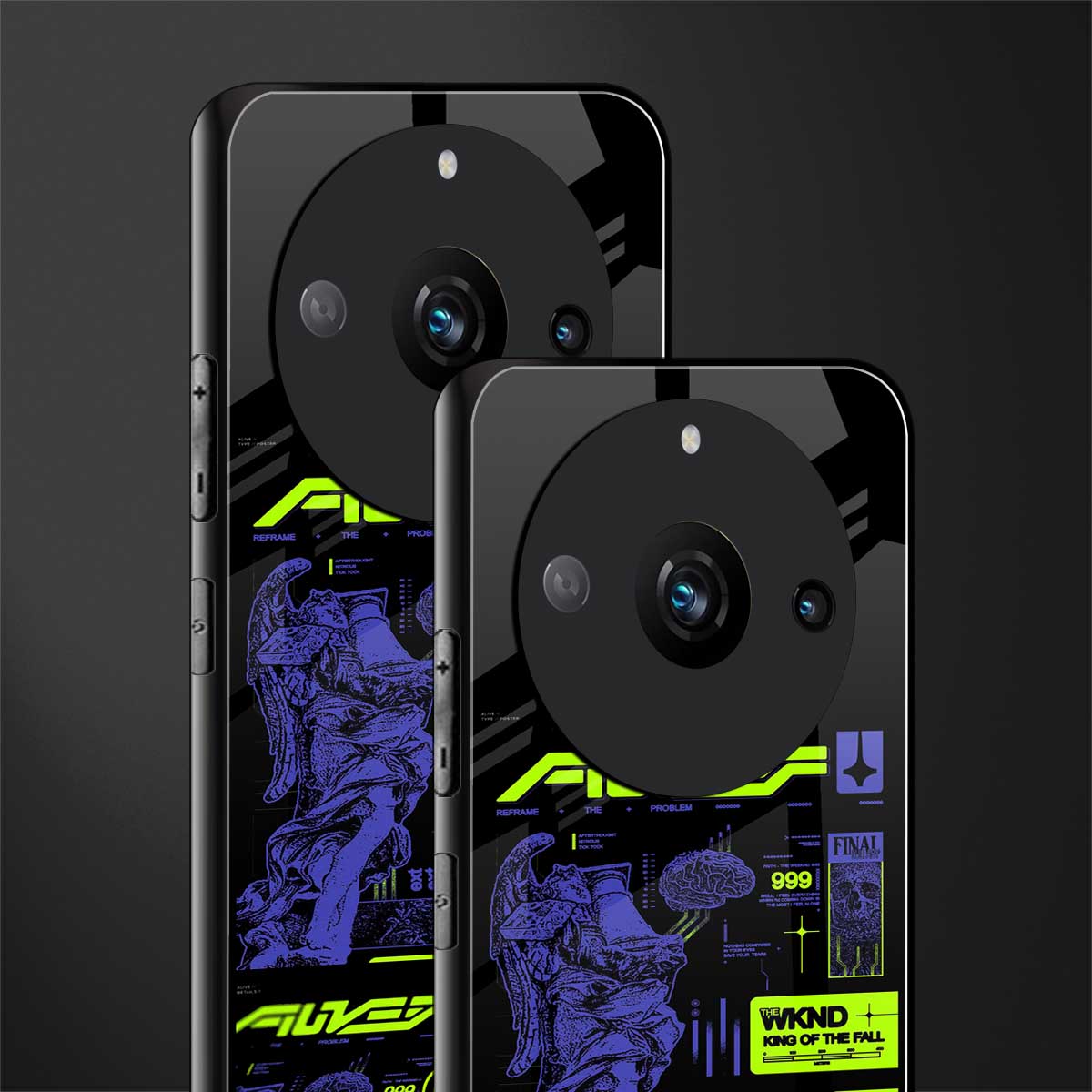 the weeknd back phone cover | glass case for realme 11 pro 5g