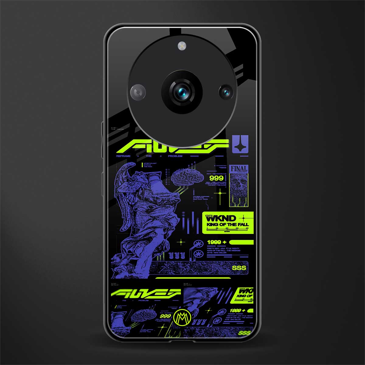the weeknd back phone cover | glass case for realme 11 pro 5g