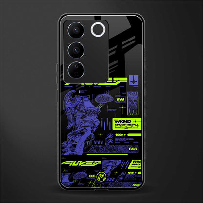 the weeknd back phone cover | glass case for vivo v27 pro 5g