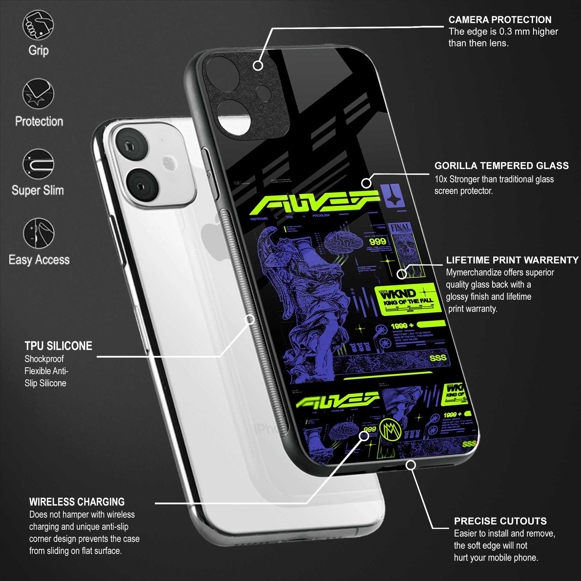 the weeknd glass case for oppo reno6 pro 5g image-4