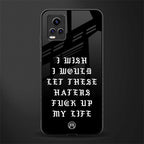 the wish back phone cover | glass case for vivo y73