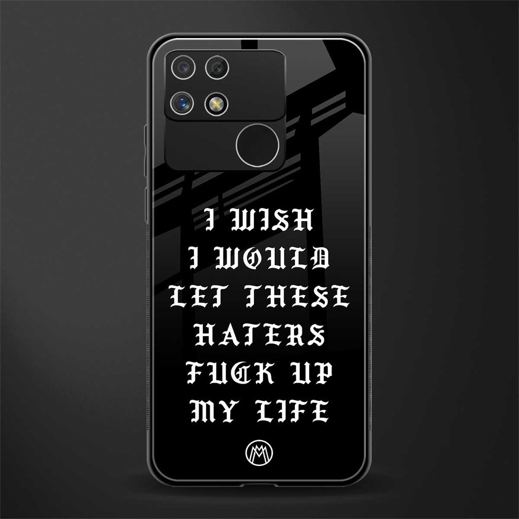 the wish back phone cover | glass case for realme narzo 50a