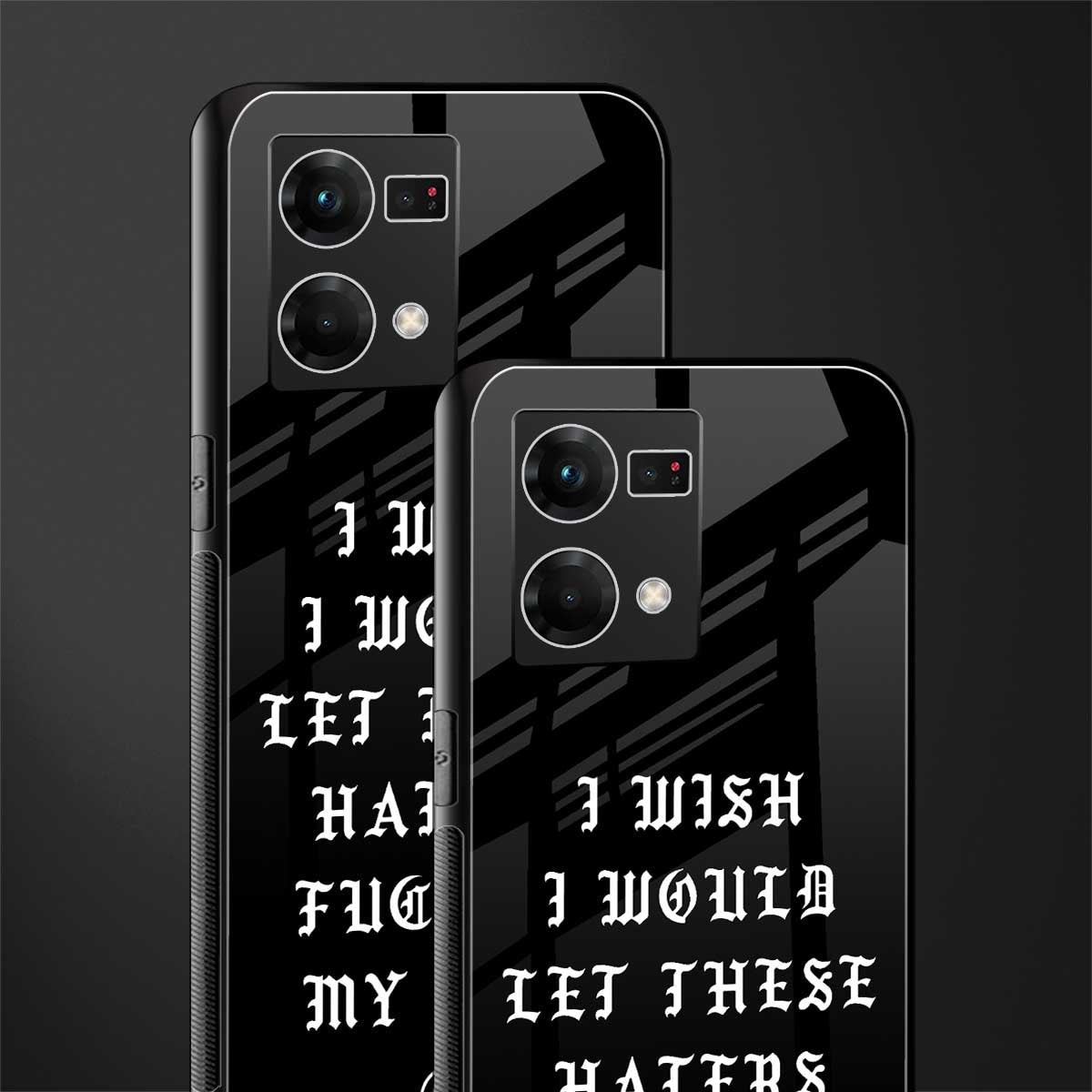 the wish back phone cover | glass case for oppo f21 pro 4g