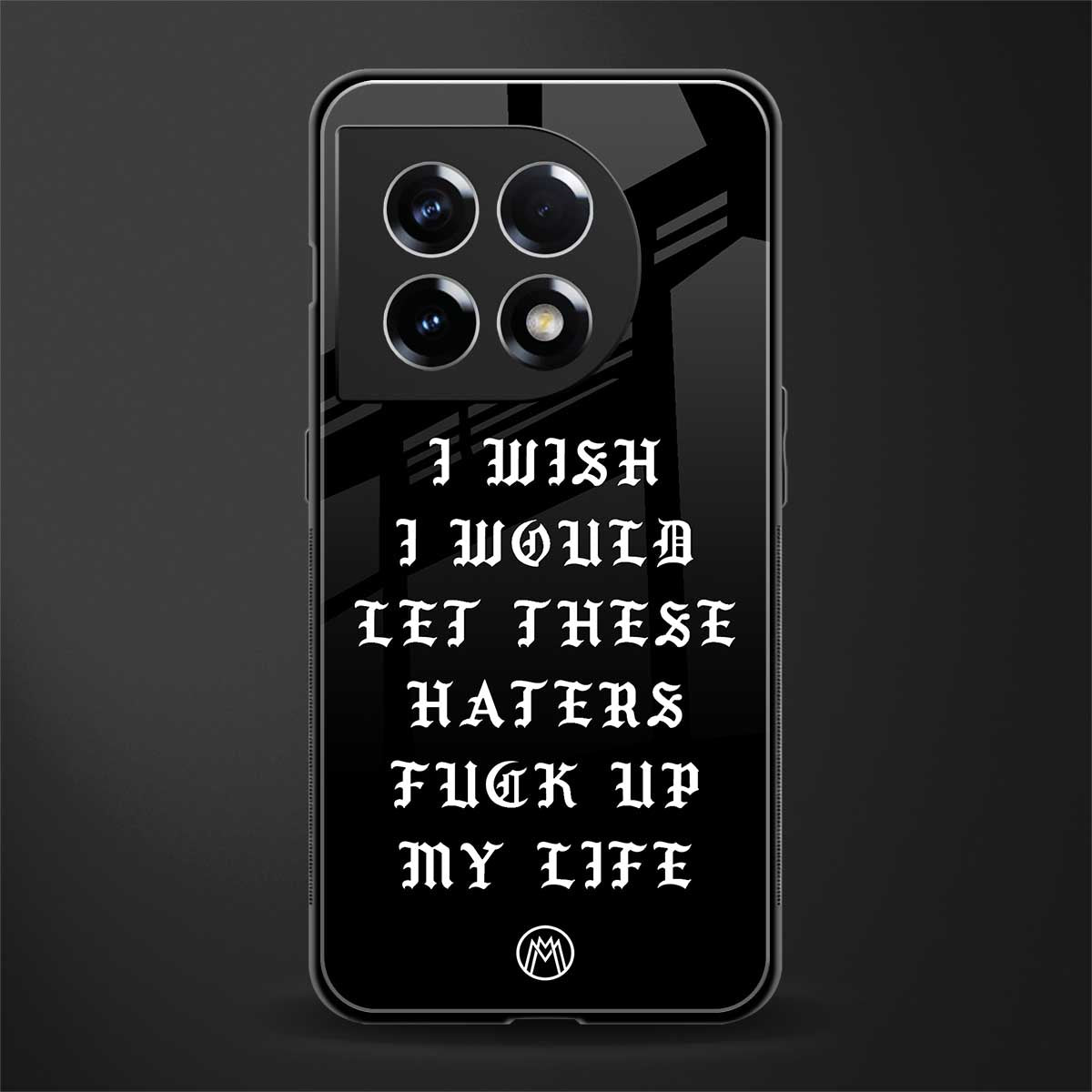 the wish back phone cover | glass case for oneplus 11