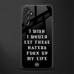 the wish back phone cover | glass case for samsun galaxy a24 4g