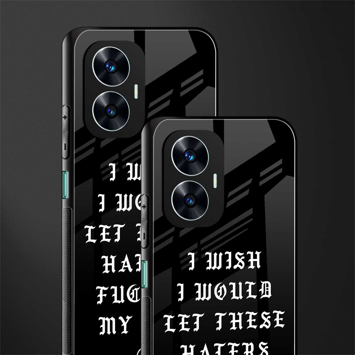 the wish back phone cover | glass case for realme c55