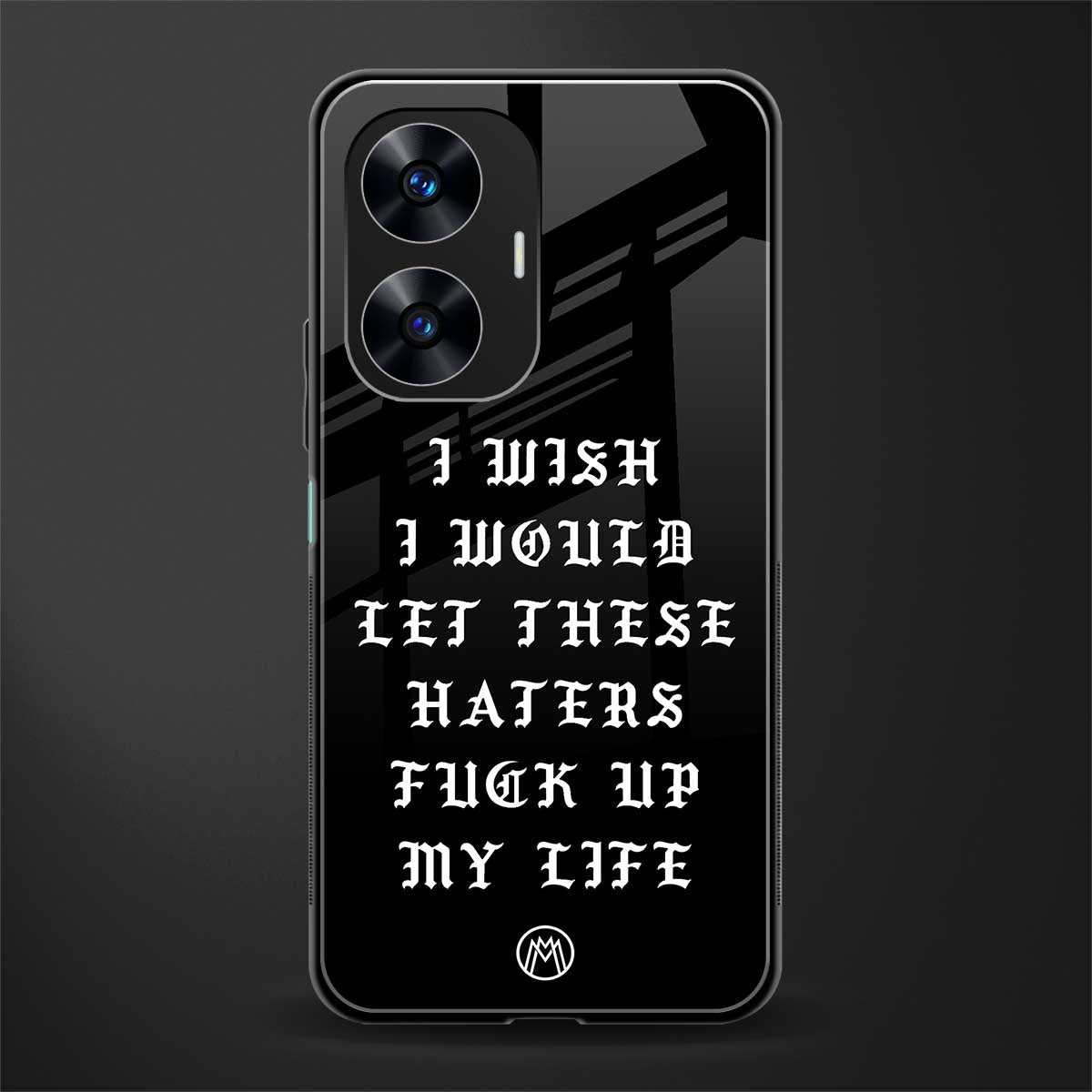 the wish back phone cover | glass case for realme c55