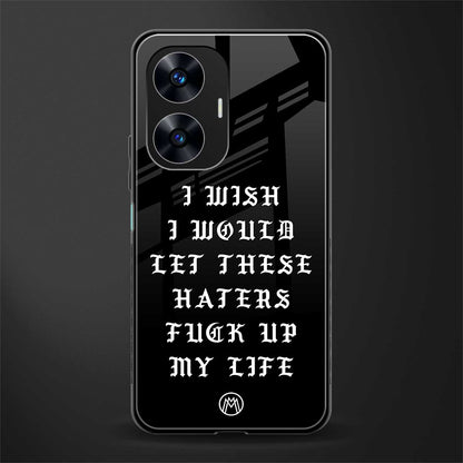 the wish back phone cover | glass case for realme c55