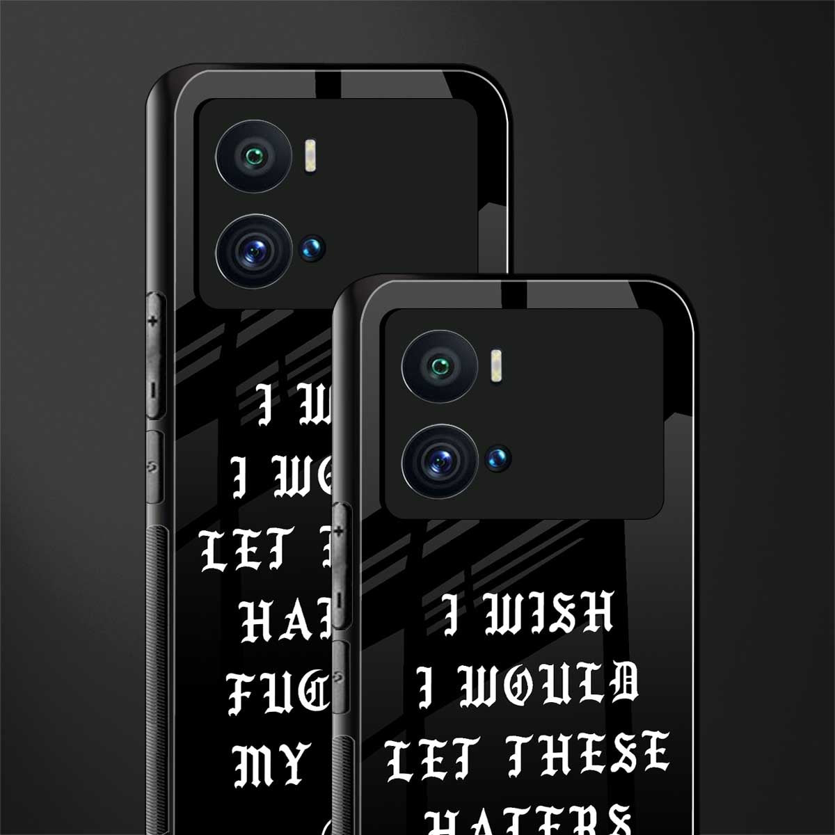 the wish back phone cover | glass case for iQOO 9 Pro