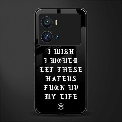 the wish back phone cover | glass case for iQOO 9 Pro