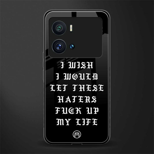 the wish back phone cover | glass case for iQOO 9 Pro