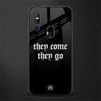 they come they go glass case for vivo v15 image