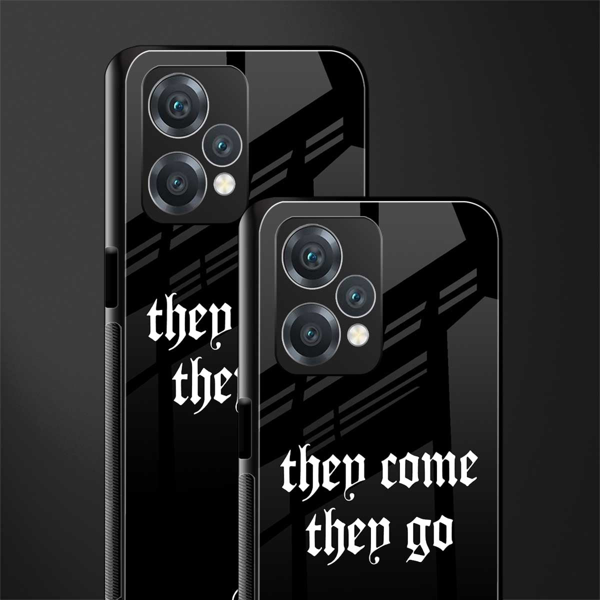 they come they go back phone cover | glass case for realme 9 pro 5g