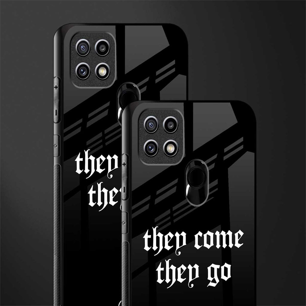 they come they go glass case for oppo a15s image-2