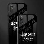 they come they go glass case for redmi 9a image-2