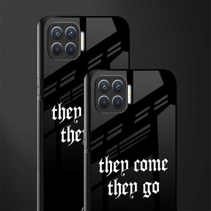 they come they go glass case for oppo f17 pro image-2