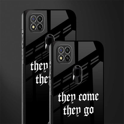 they come they go glass case for redmi 9 image-2