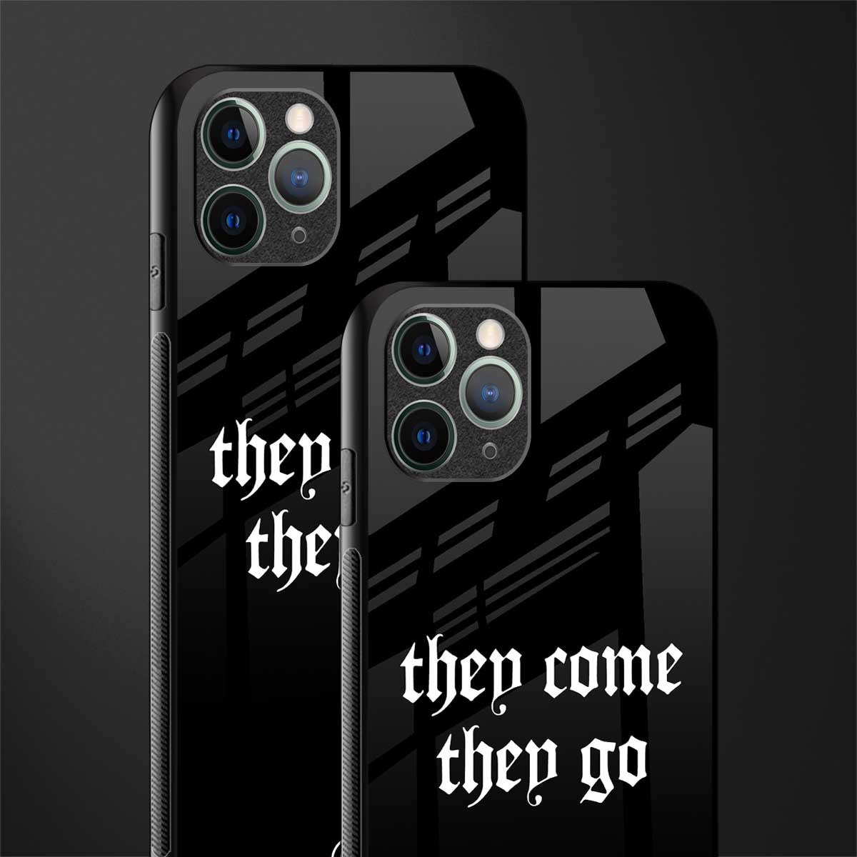 they come they go glass case for iphone 11 pro image-2
