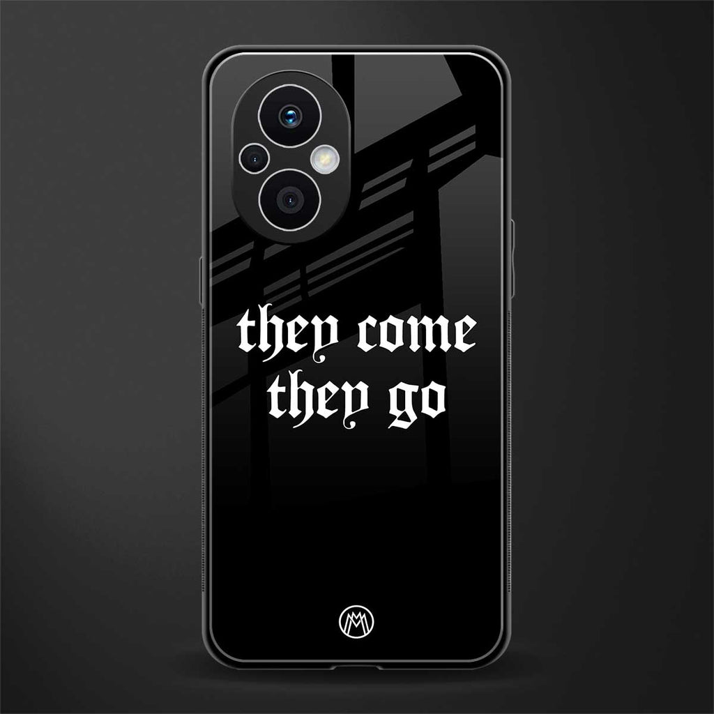 they come they go back phone cover | glass case for oppo f21 pro 5g