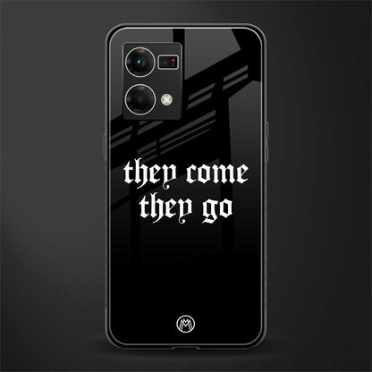 they come they go back phone cover | glass case for oppo f21 pro 4g