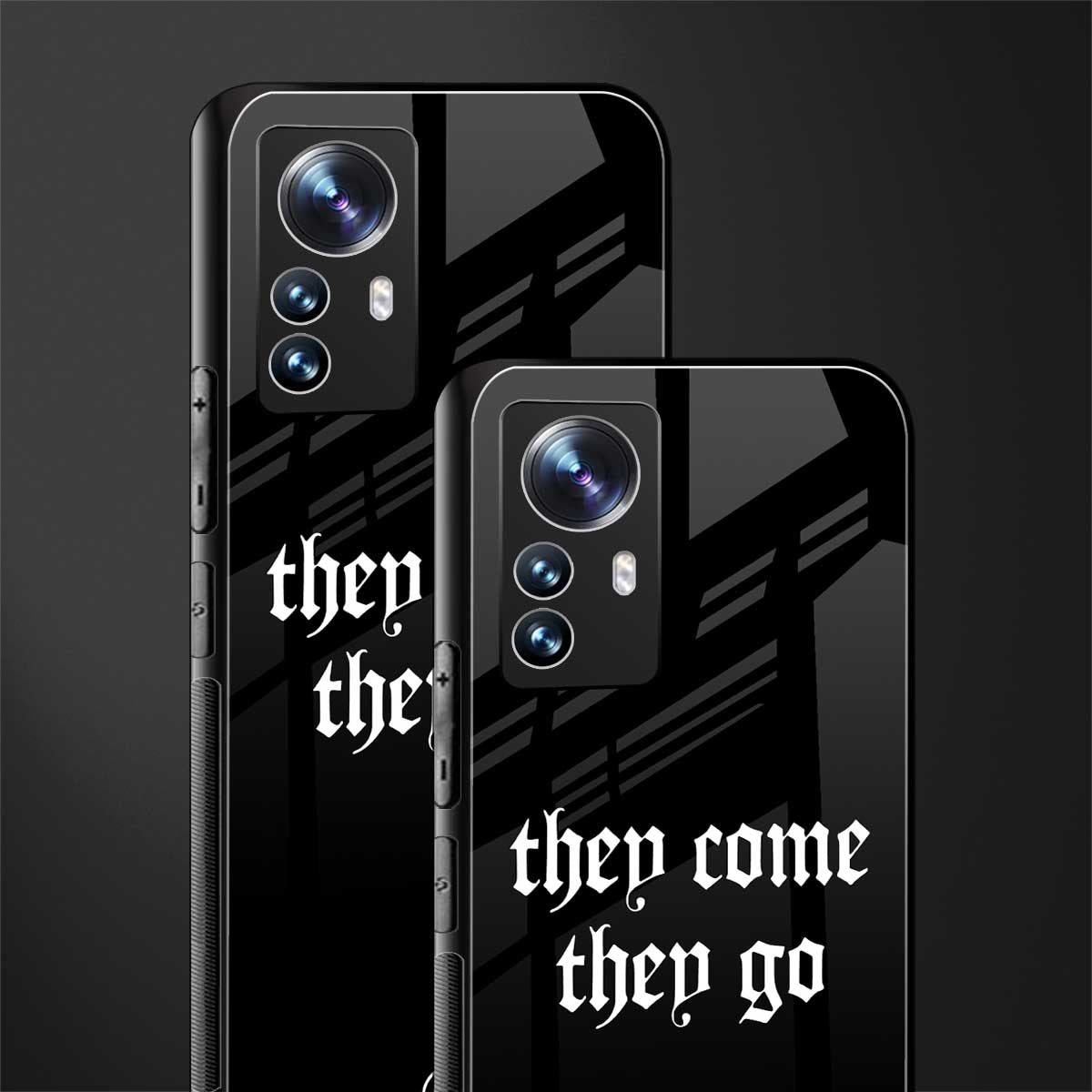 they come they go back phone cover | glass case for xiaomi 12 pro