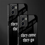 they come they go back phone cover | glass case for vivo y72