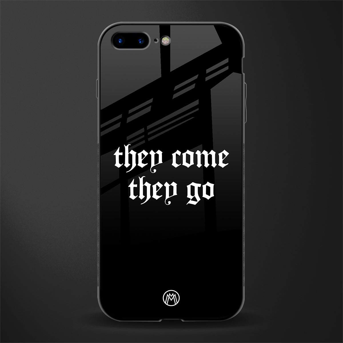 they come they go glass case for iphone 8 plus image