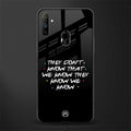 they don't know that we know - friends glass case for realme narzo 10a image