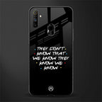they don't know that we know - friends glass case for realme narzo 10a image