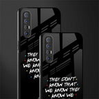 they don't know that we know - friends glass case for oppo reno 3 pro image-2