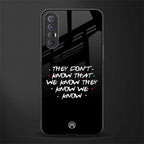 they don't know that we know - friends glass case for oppo reno 3 pro image