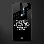 they don't know that we know - friends glass case for oppo reno 2f image