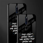 they don't know that we know - friends glass case for oppo f11 pro image-2