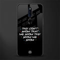 they don't know that we know - friends glass case for oppo f11 pro image
