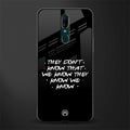 they don't know that we know - friends glass case for oppo a9 image