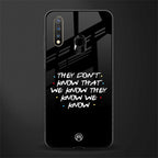 they don't know that we know - friends glass case for vivo y19 image