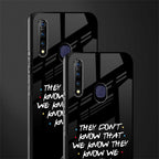 they don't know that we know - friends glass case for vivo z1 pro image-2