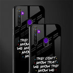 they don't know that we know - friends glass case for realme narzo 10 image-2