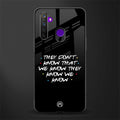 they don't know that we know - friends glass case for realme 5 pro image