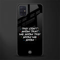 they don't know that we know - friends glass case for samsung galaxy a71 image