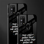 they don't know that we know - friends glass case for samsung galaxy f41 image-2