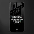 they don't know that we know - friends glass case for samsung galaxy m31 prime edition image