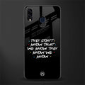 they don't know that we know - friends glass case for samsung galaxy m10s image