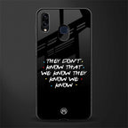 they don't know that we know - friends glass case for samsung galaxy m10s image