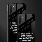 they don't know that we know - friends glass case for samsung galaxy note 10 plus image-2