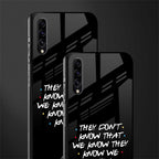 they don't know that we know - friends glass case for samsung galaxy a70s image-2