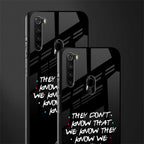 they don't know that we know - friends glass case for redmi note 8 image-2