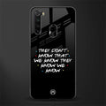 they don't know that we know - friends glass case for redmi note 8 image